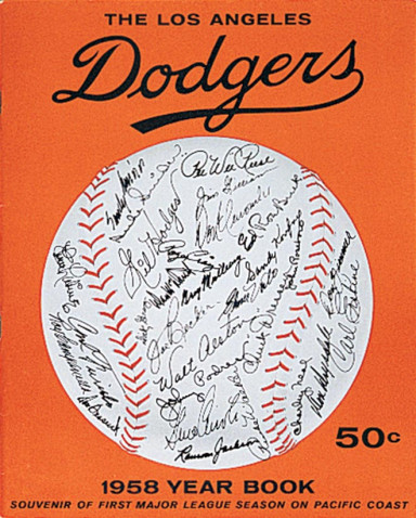 1958 Dodgers Yearbook