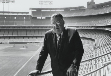 Walter O’Malley’s grand baseball ballpark — Dodger Stadium — opened on April 10, 1962.